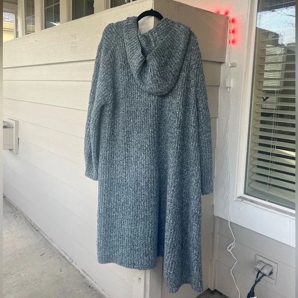 By Anthropologie Hooded Sweater Jacket, worn once! - Picture 2 of 4